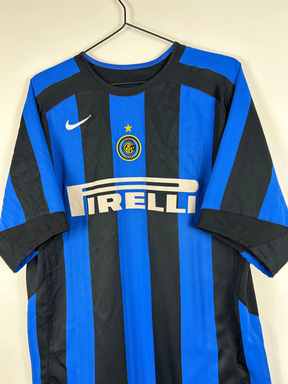 INTER MILAN 2004/05 ADRIANO #10 HOME SHIRT (L) NIKE