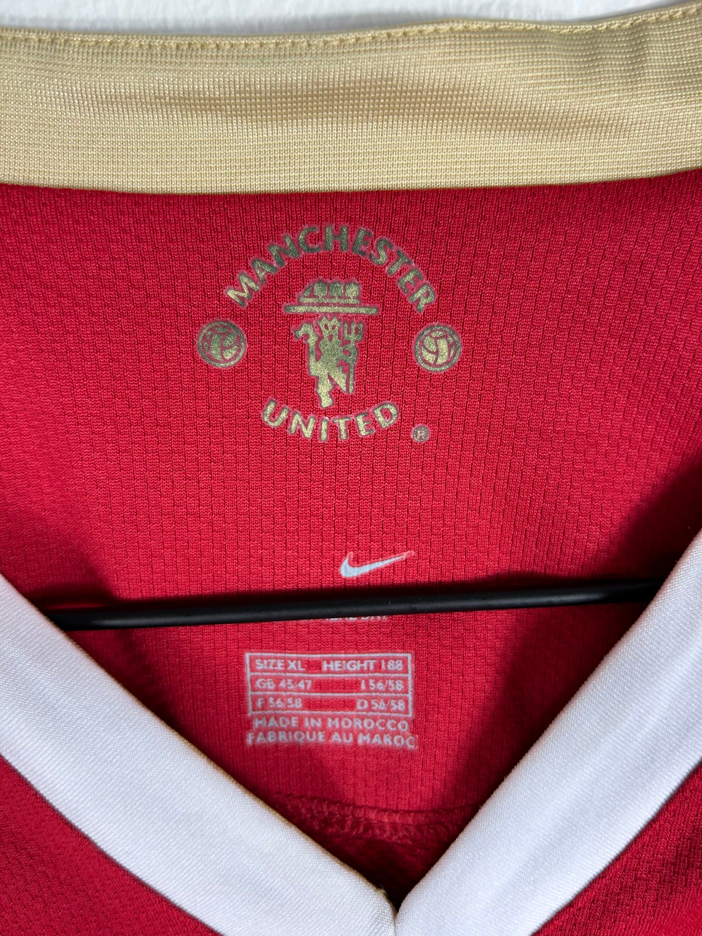 MANCHESTER UNITED 2006/07 RONALDO #7 EUROPEAN HOME SHIRT (XL) NIKE