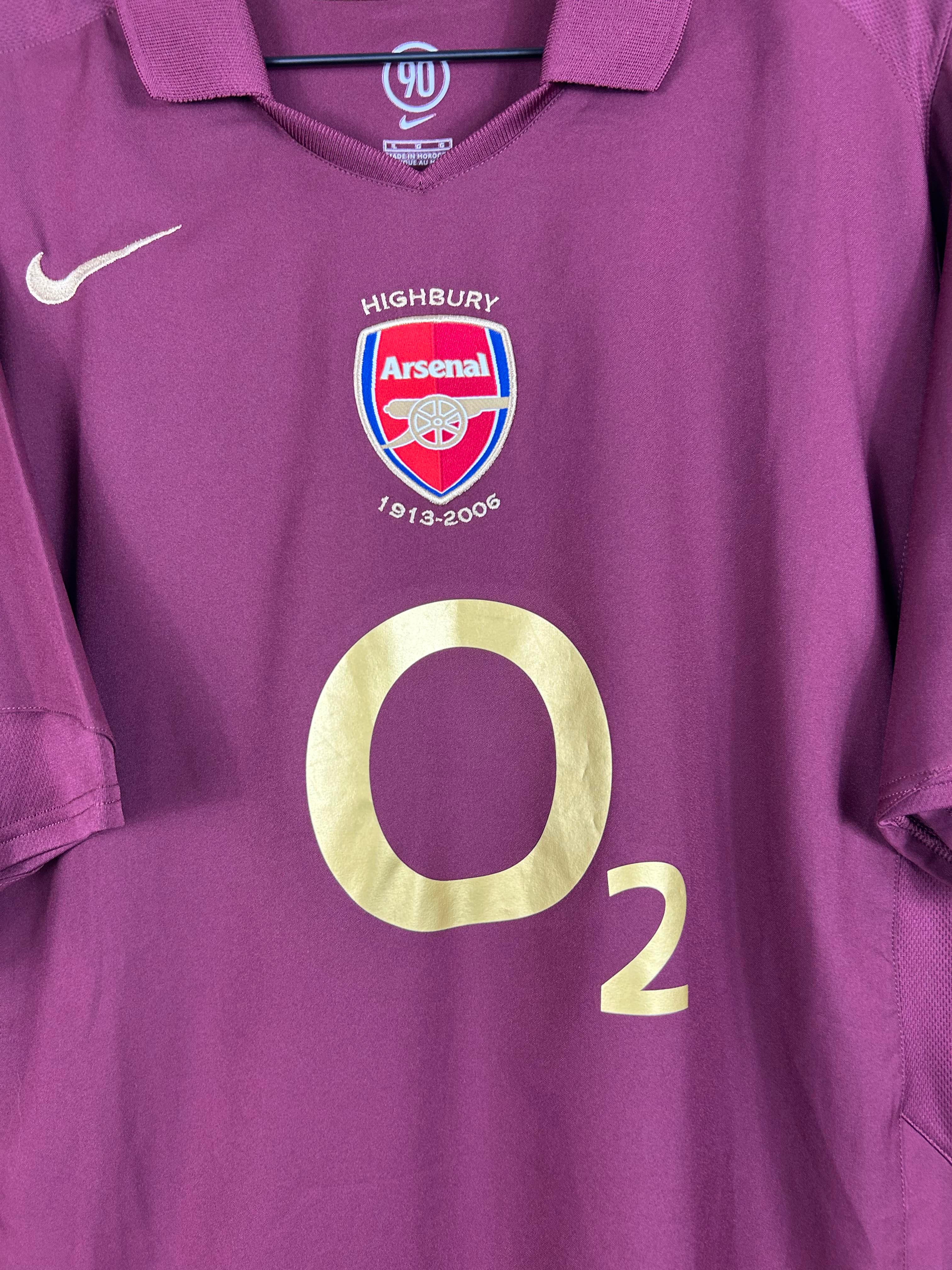 ARSENAL 2005/06 HENRY #14 HOME SHIRT (L) NIKE