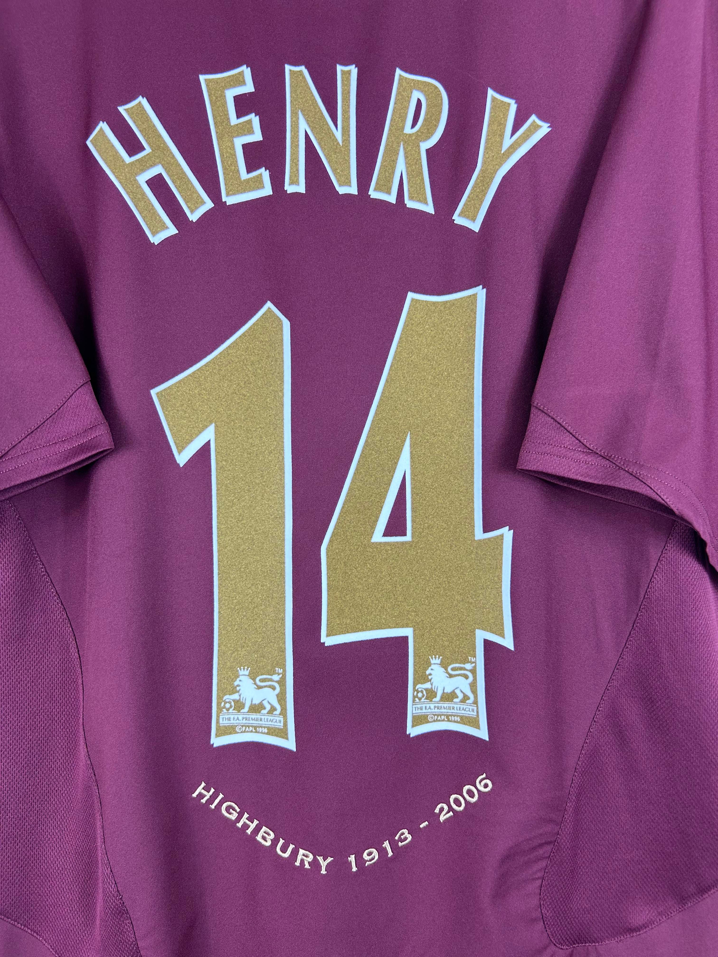 ARSENAL 2005/06 HENRY #14 HOME SHIRT (L) NIKE