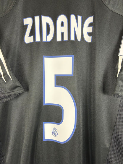 REAL MADRID 2004/05 ZIDANE #5 AWAY SHIRT (M) ADIDAS