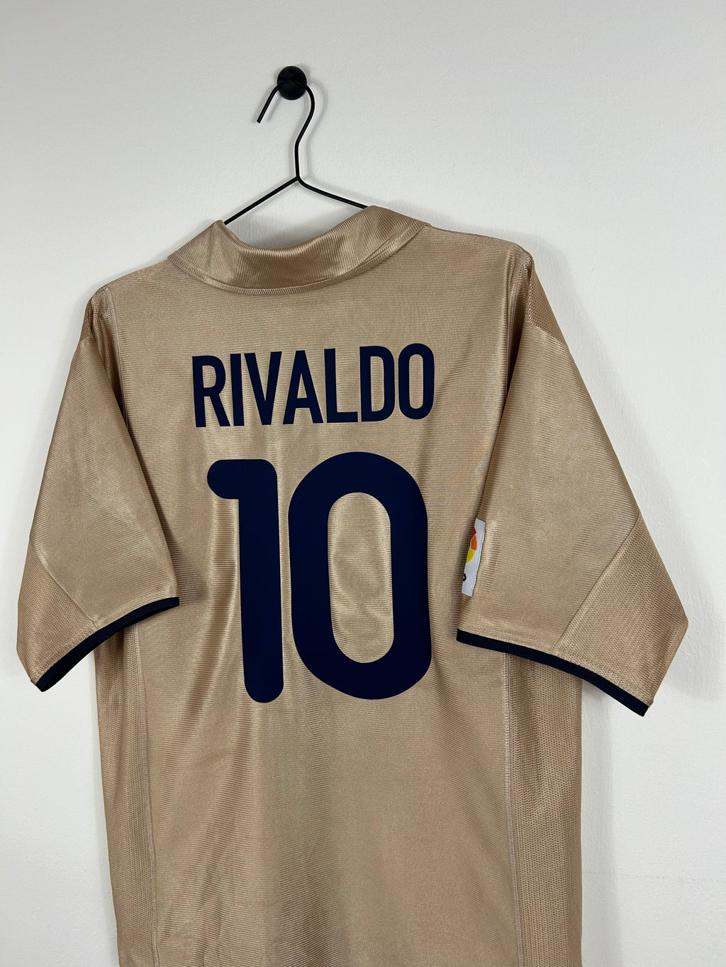 BARCELONA 2001/02 RIVALDO #10 AWAY SHIRT (M) NIKE