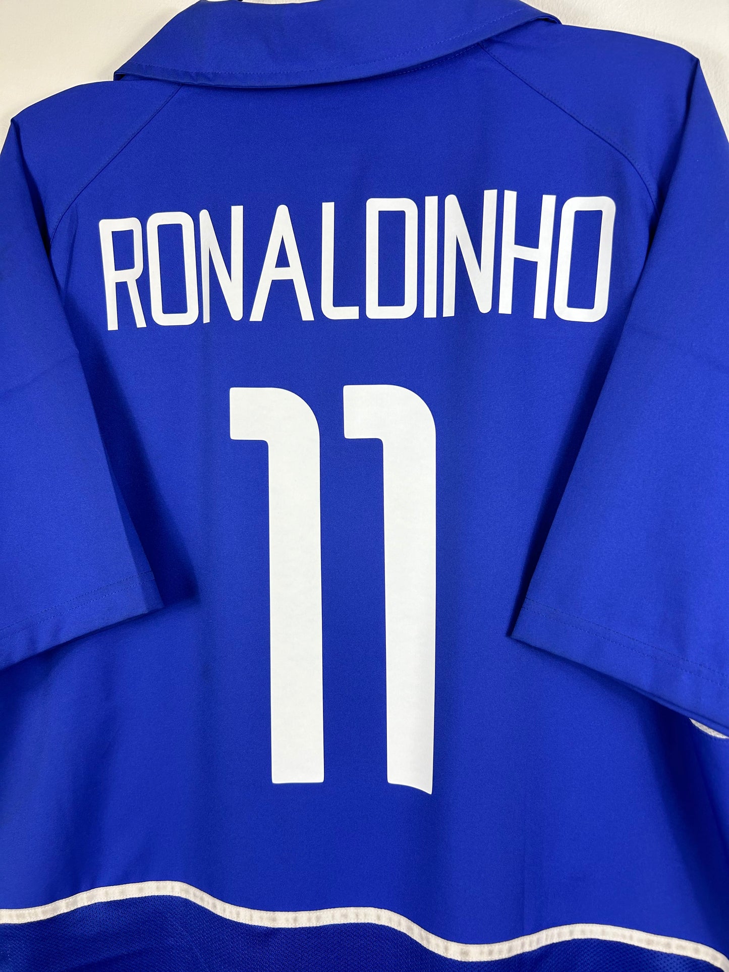 BRAZIL 2002 RONALDINHO #11 AWAY SHIRT (XL) NIKE