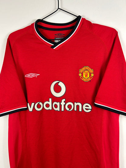 MANCHESTER UNITED 2000/02 BECKHAM #7 HOME SHIRT (M) UMBRO