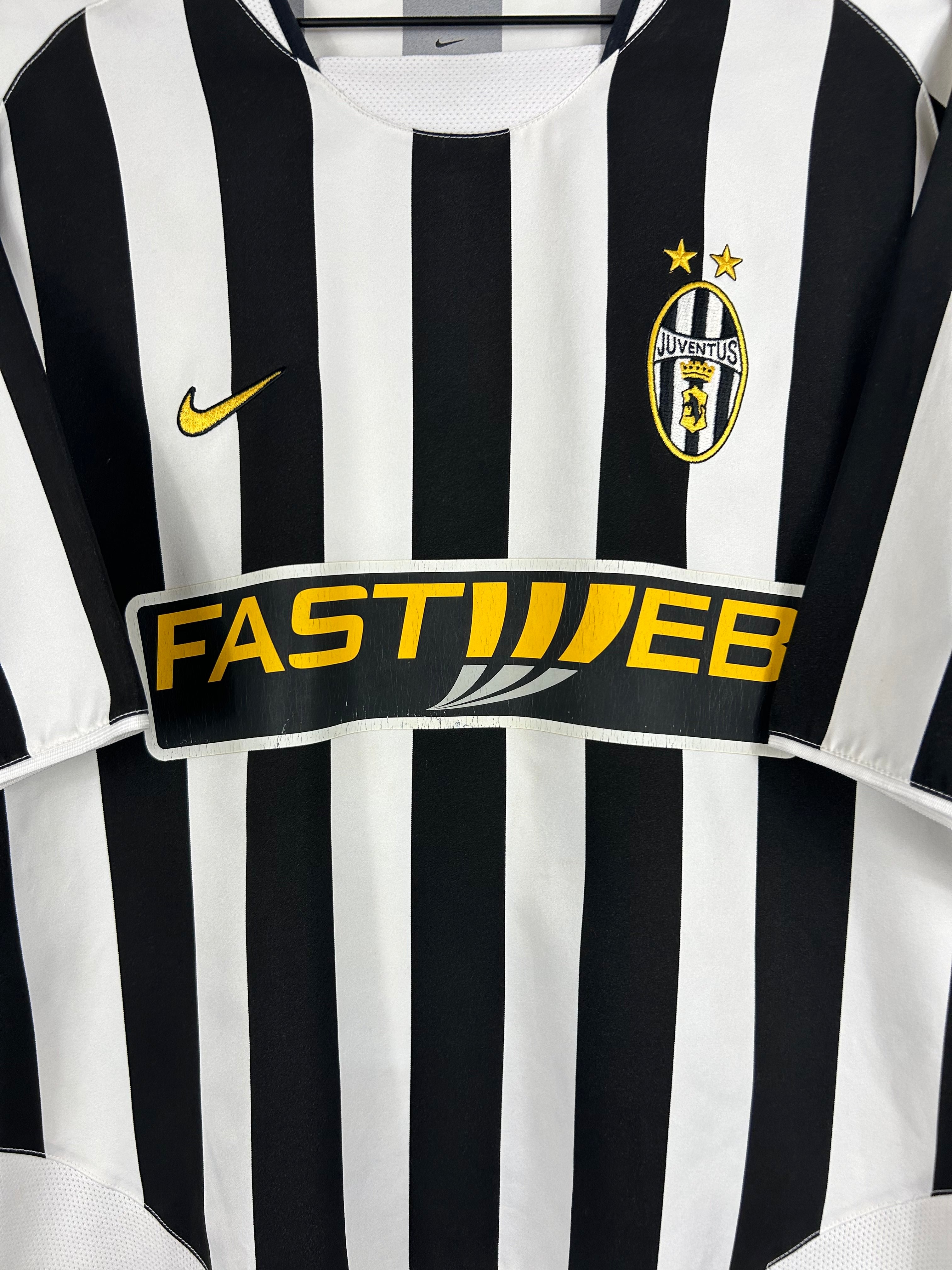 JUVENTUS 2003/04 NEDVED #11 HOME SHIRT (L) NIKE