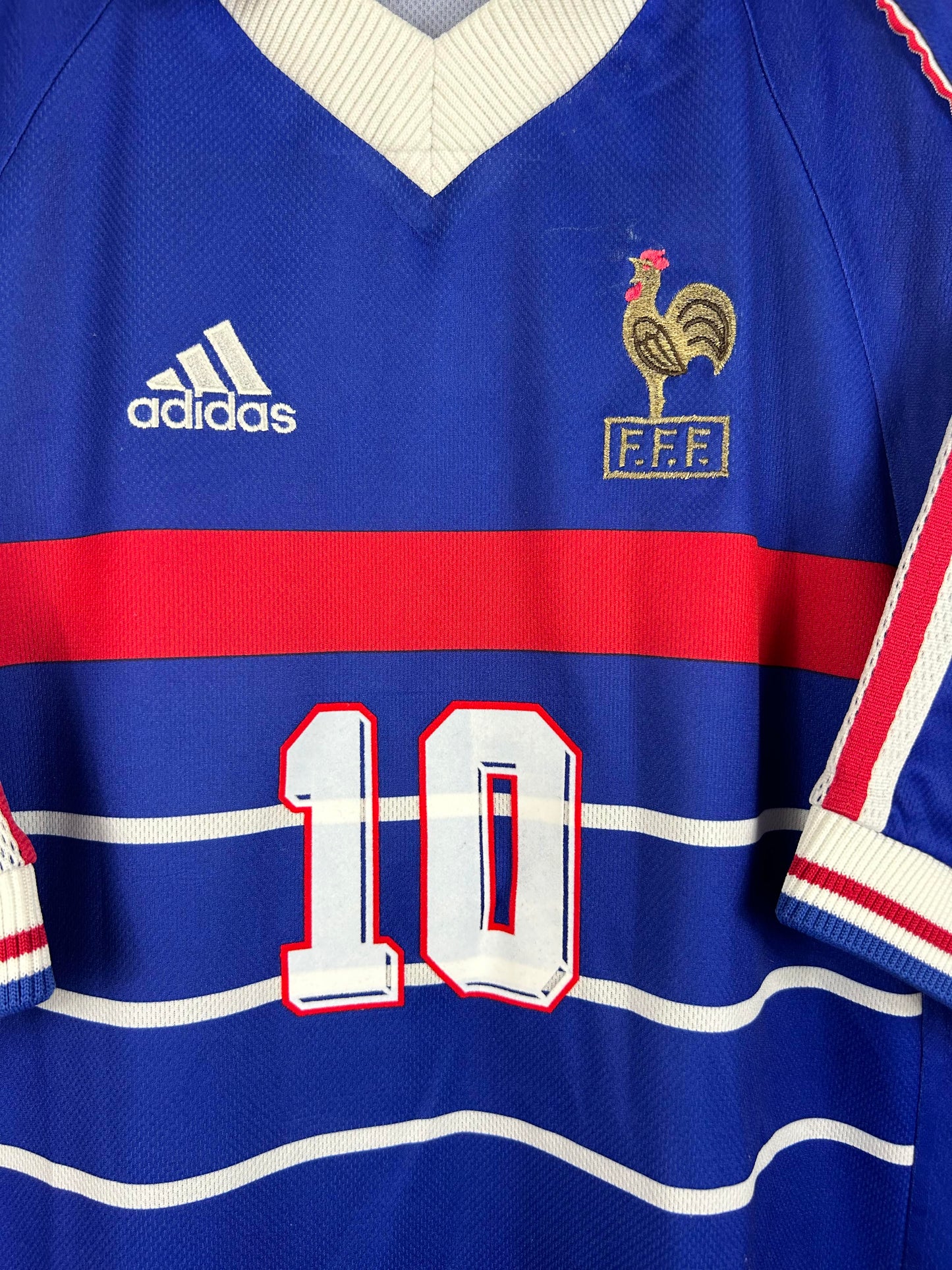 FRANCE 1998 ZIDANE #10 HOME SHIRT (L) ADIDAS