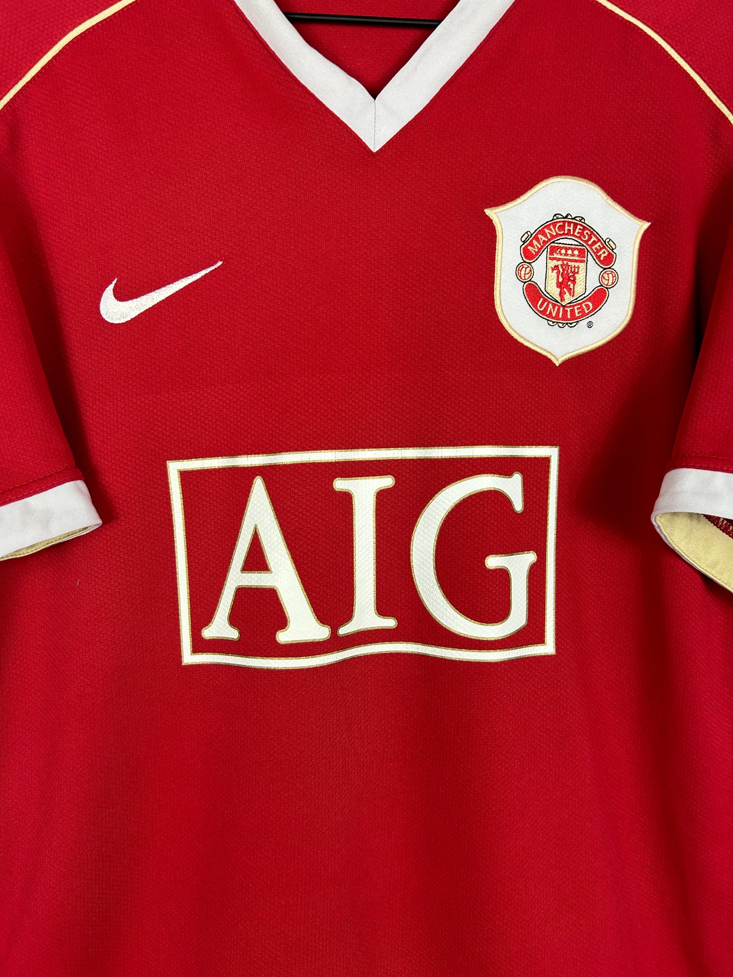 MANCHESTER UNITED 2006/07 RONALDO #7 HOME SHIRT (M) NIKE