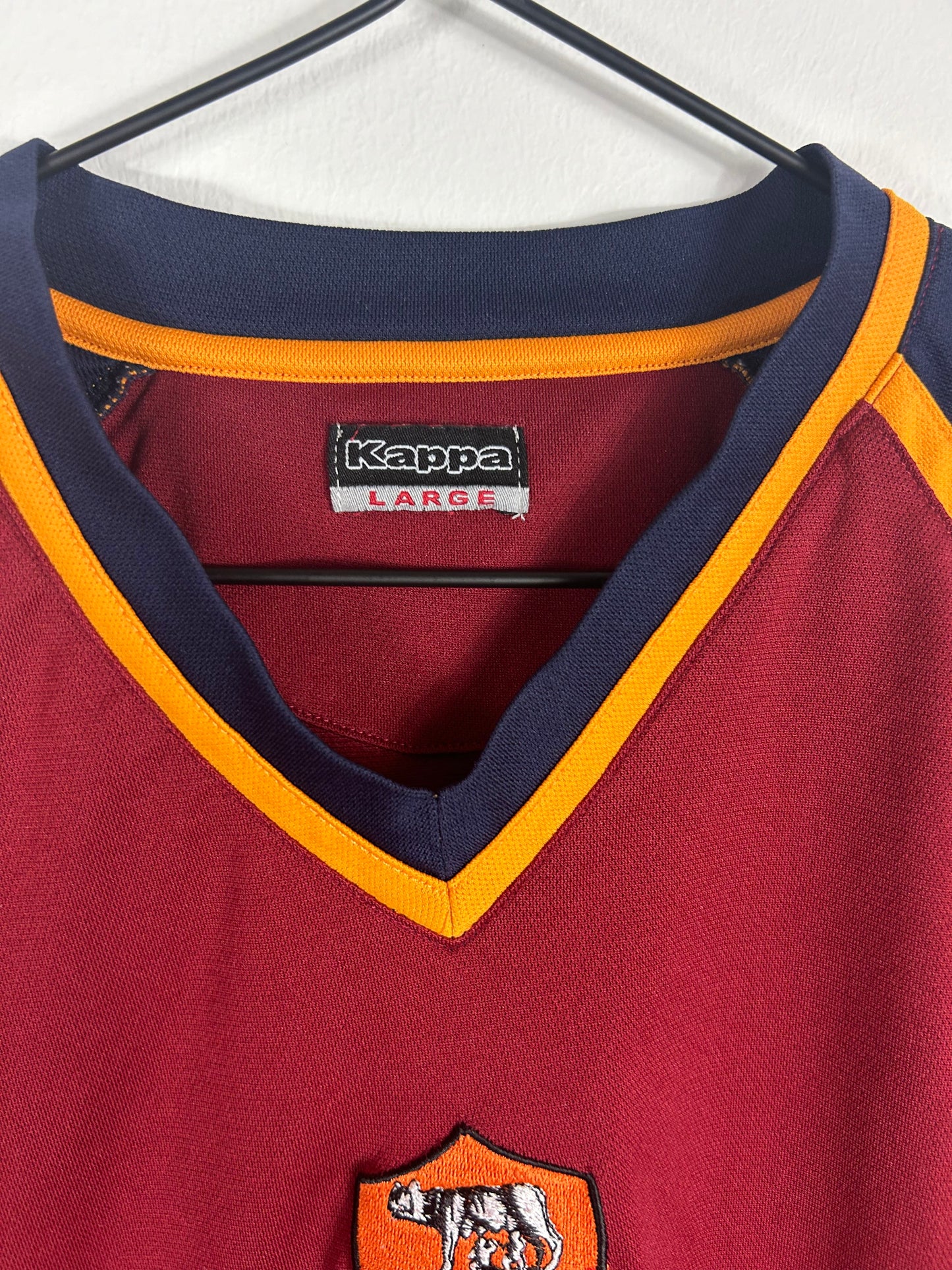 AS ROMA 2000/01 TRAINING SHIRT (L) KAPPA