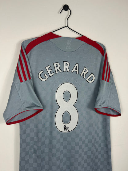 LIVERPOOL 2008/09 GERRARD #8 AWAY SHIRT (L) ADIDAS