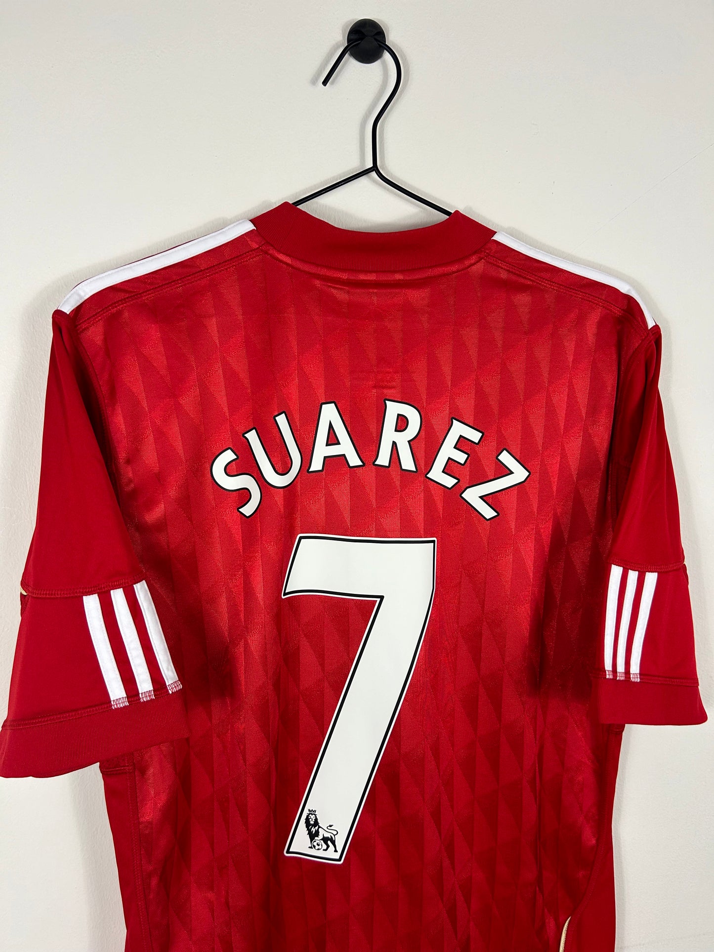 LIVERPOOL 2011/12 SUAREZ #7 HOME SHIRT (M) ADIDAS