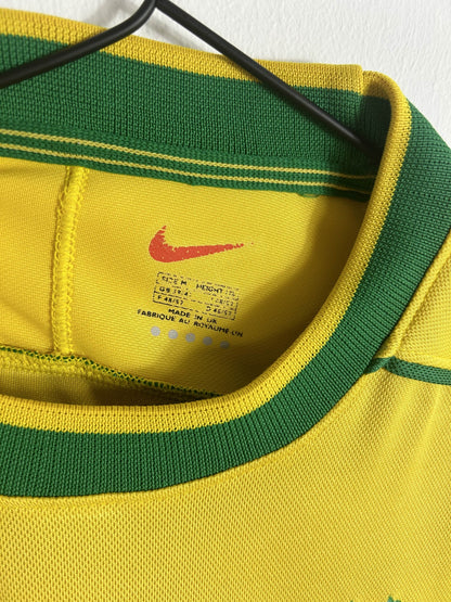 BRAZIL 1998 RONALDO #9 HOME SHIRT (M) NIKE