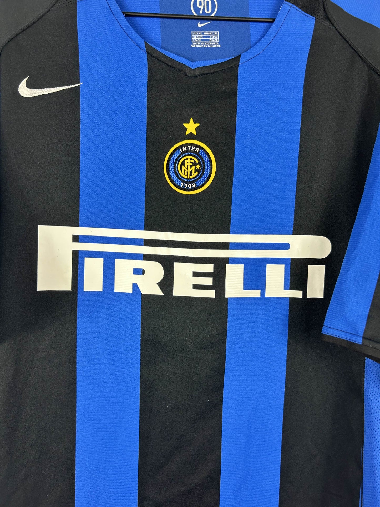 INTER MILAN 2004/05 ADRIANO #10 HOME SHIRT (XL) NIKE