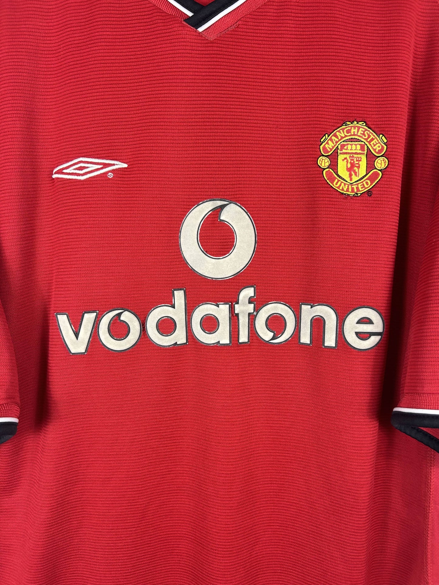 MANCHESTER UNITED 2000/02 HOME SHIRT (XL) UMBRO