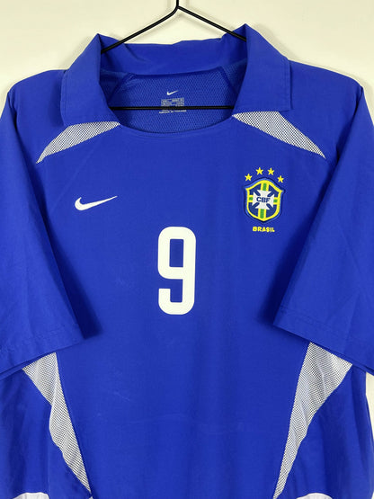 BRAZIL 2002 RONALDO #9 AWAY SHIRT (L) NIKE