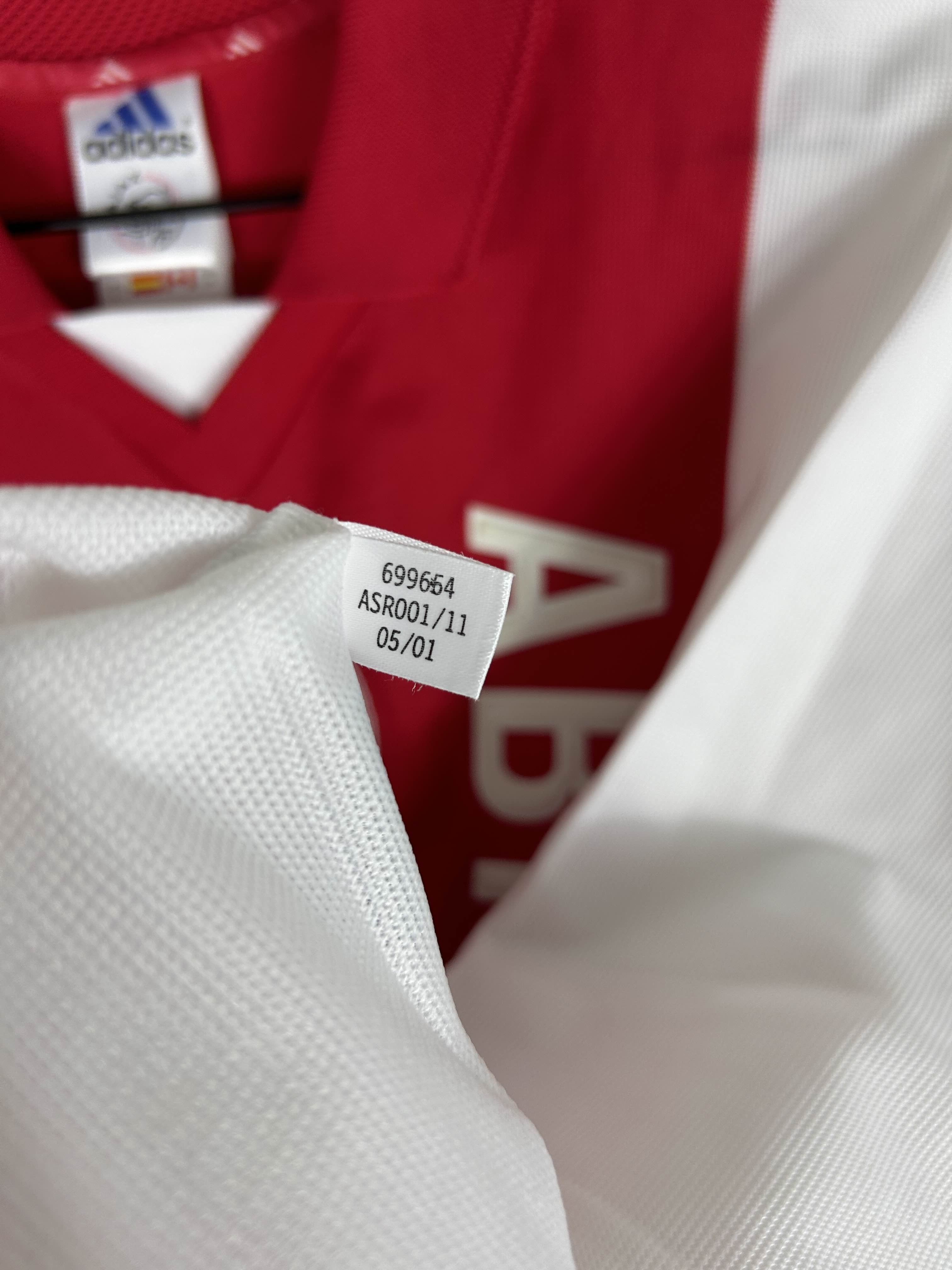 AJAX 2001/02 ZLATAN #9 HOME SHIRT (L) ADIDAS