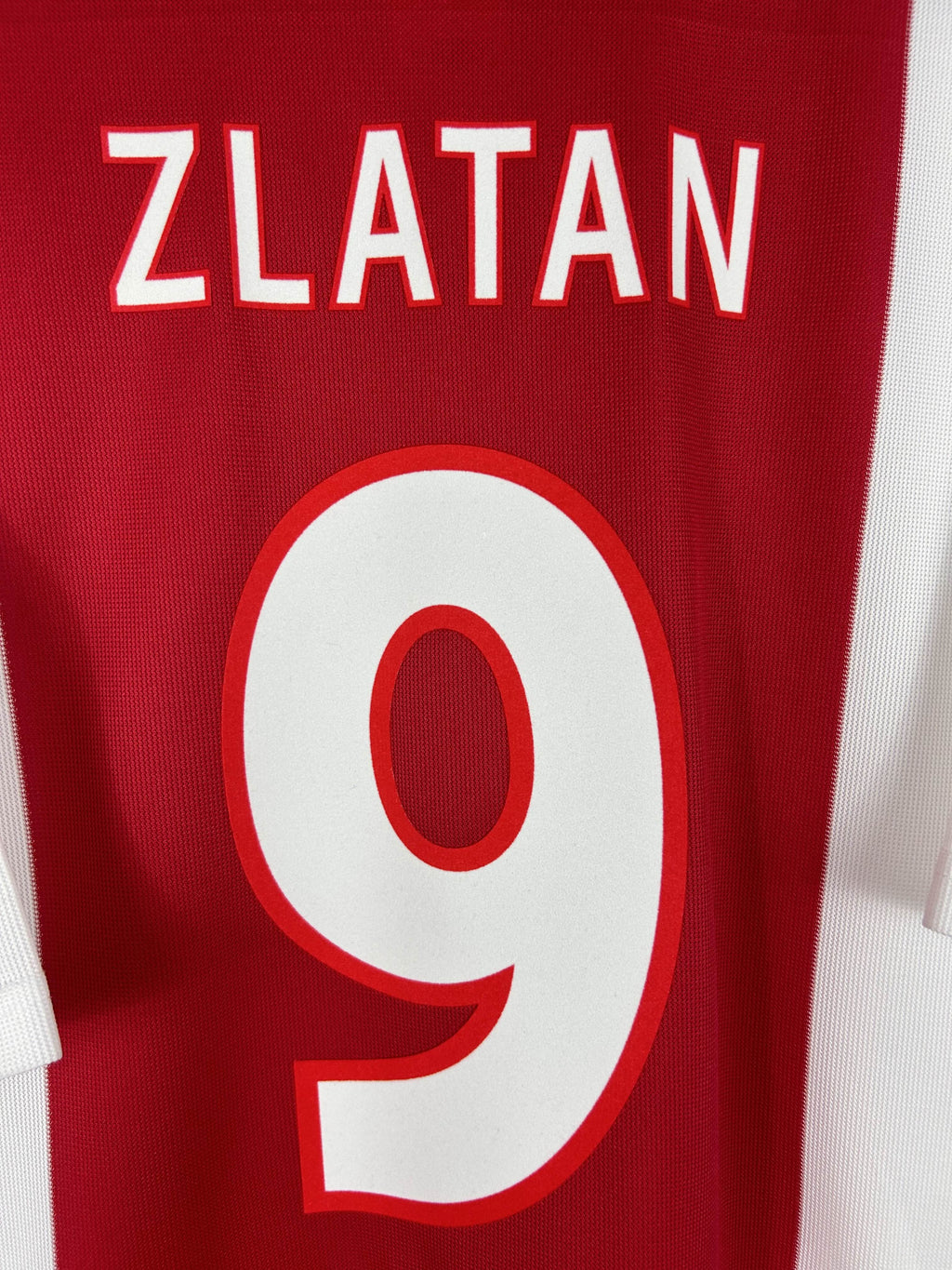 AJAX 2001/02 ZLATAN #9 HOME SHIRT (L) ADIDAS