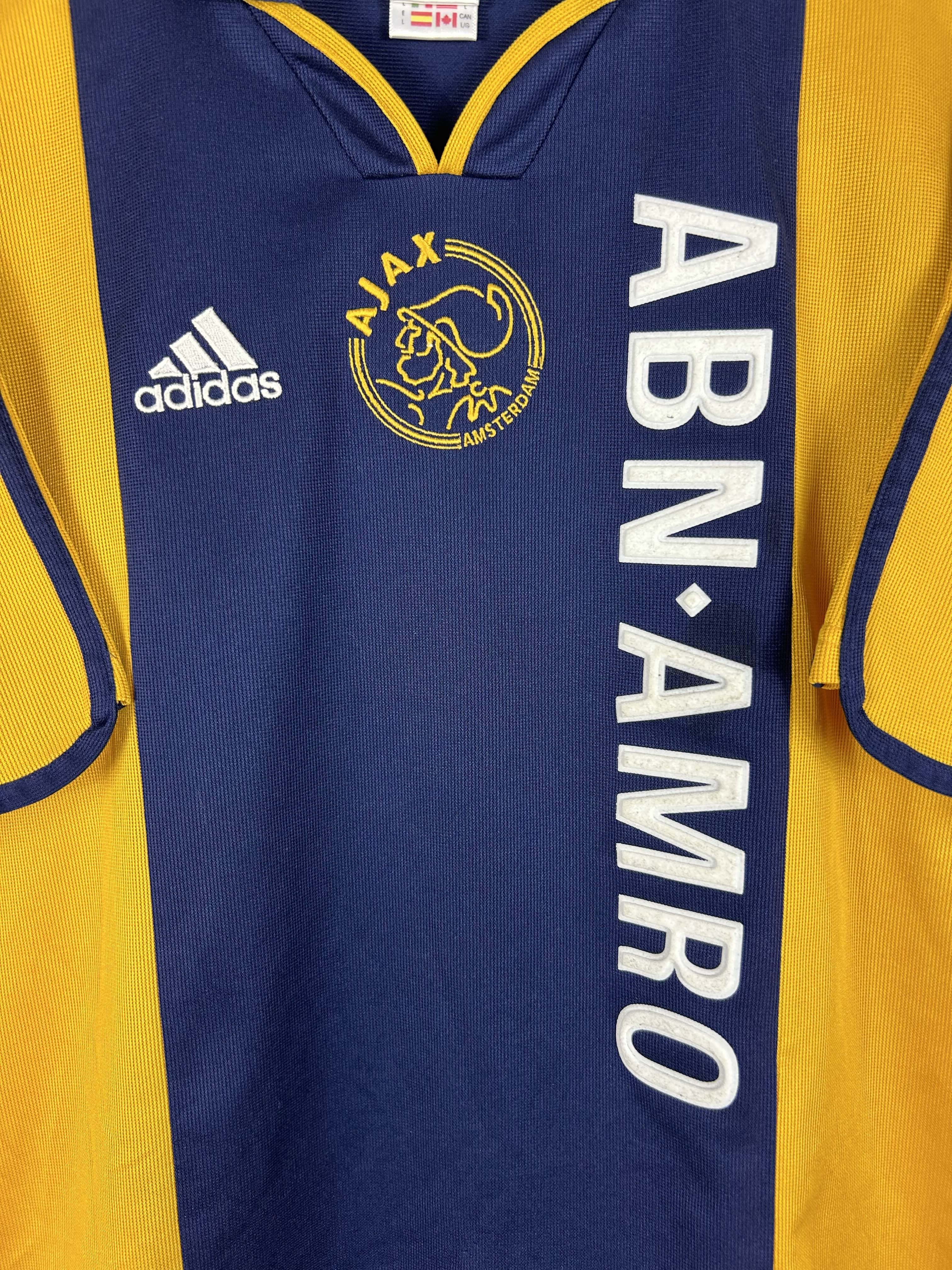 AJAX 2000/01 AWAY SHIRT (L) ADIDAS