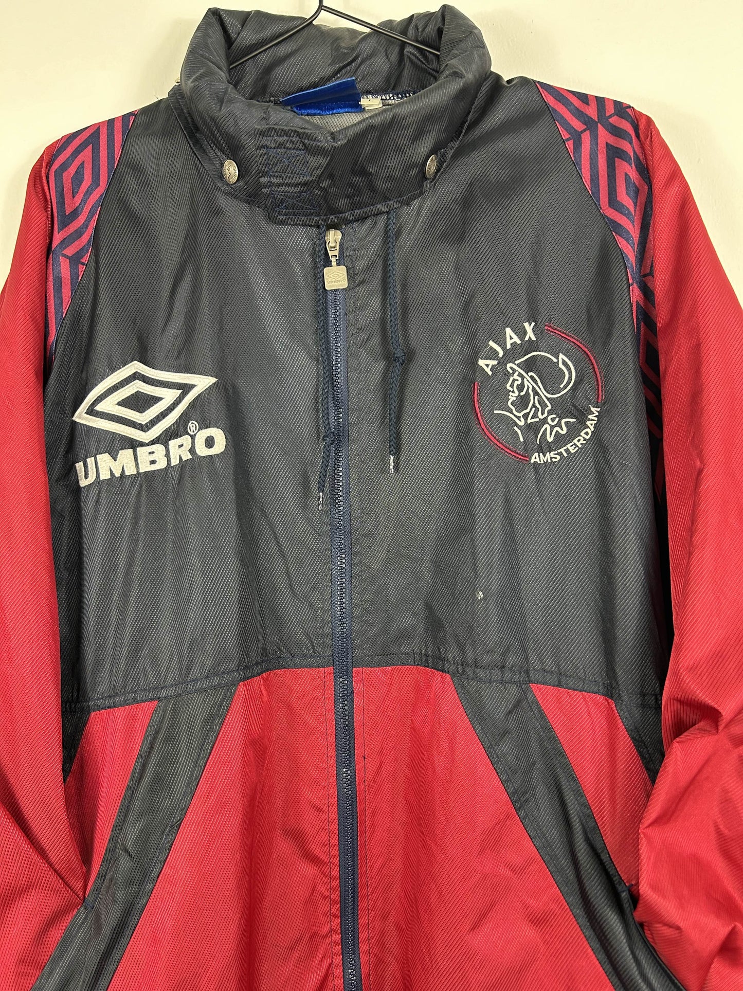 AJAX 1994/95 HOODED RAIN JACKET (L) UMBRO