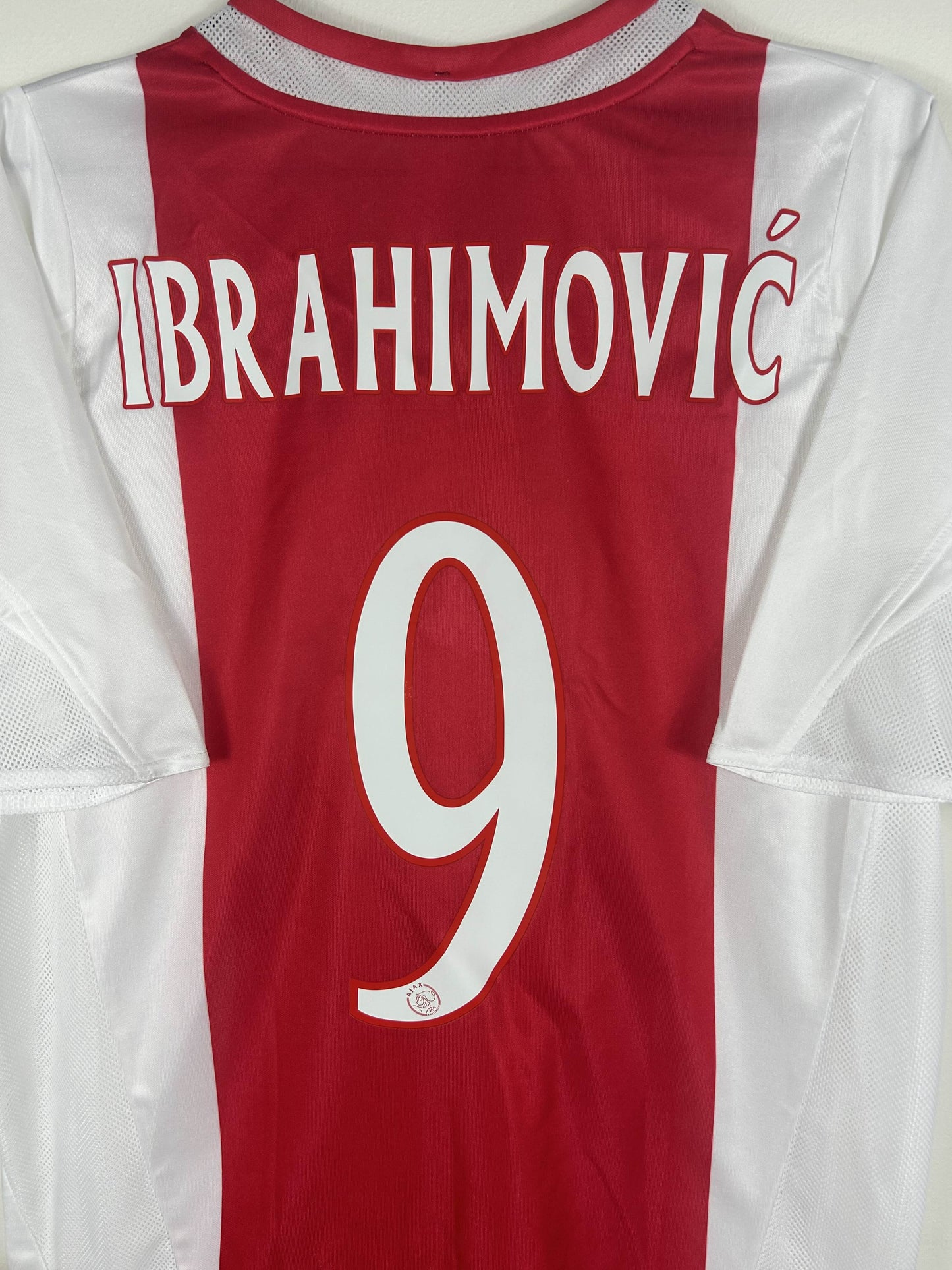 AJAX 2004/05 IBRAHIMOVIC #9 HOME SHIRT (M) ADIDAS