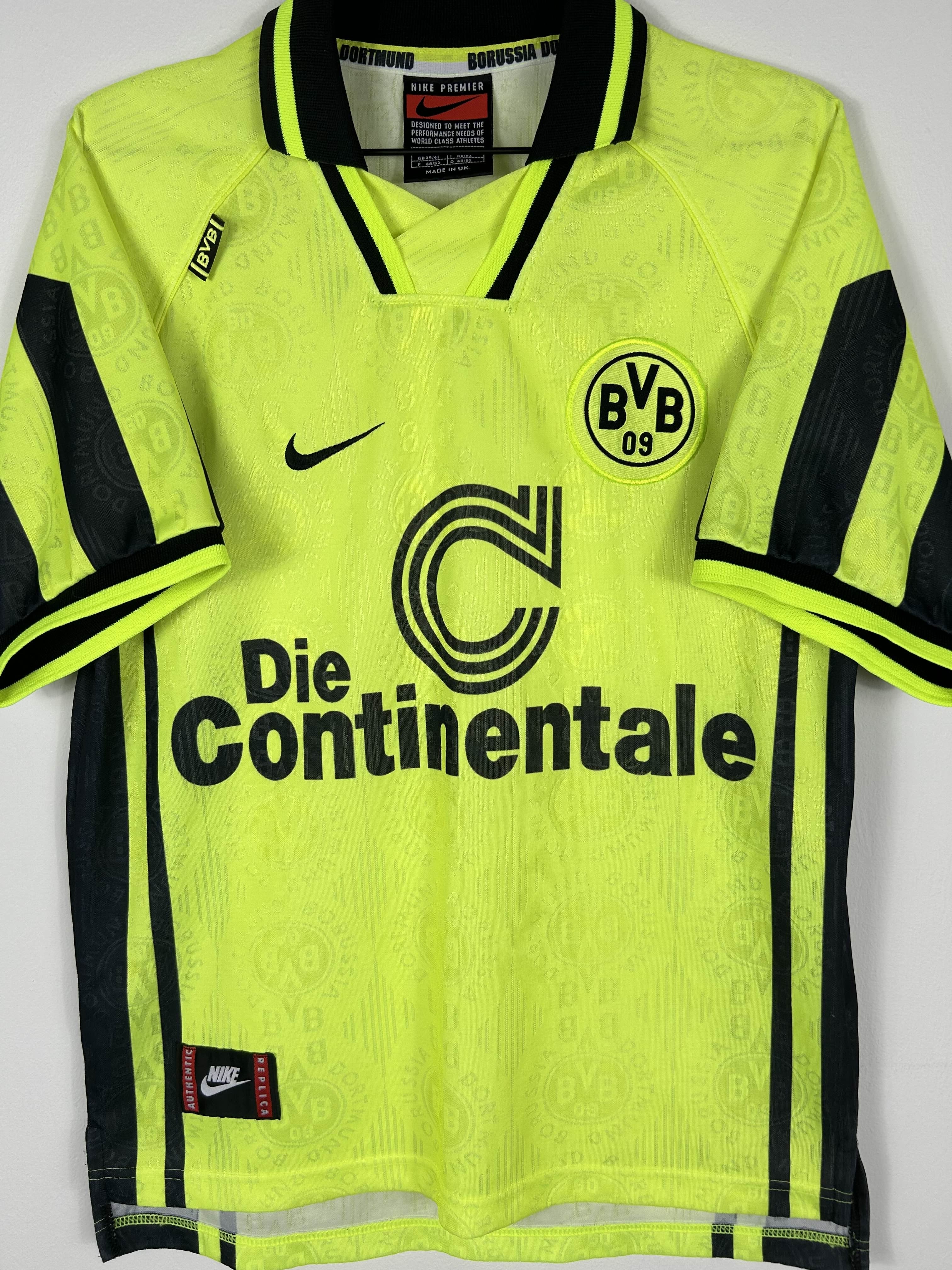 BORUSSIA DORTMUND 1996/97 HOME SHIRT (M) NIKE