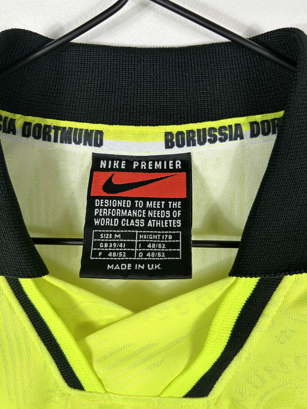 BORUSSIA DORTMUND 1996/97 HOME SHIRT (M) NIKE