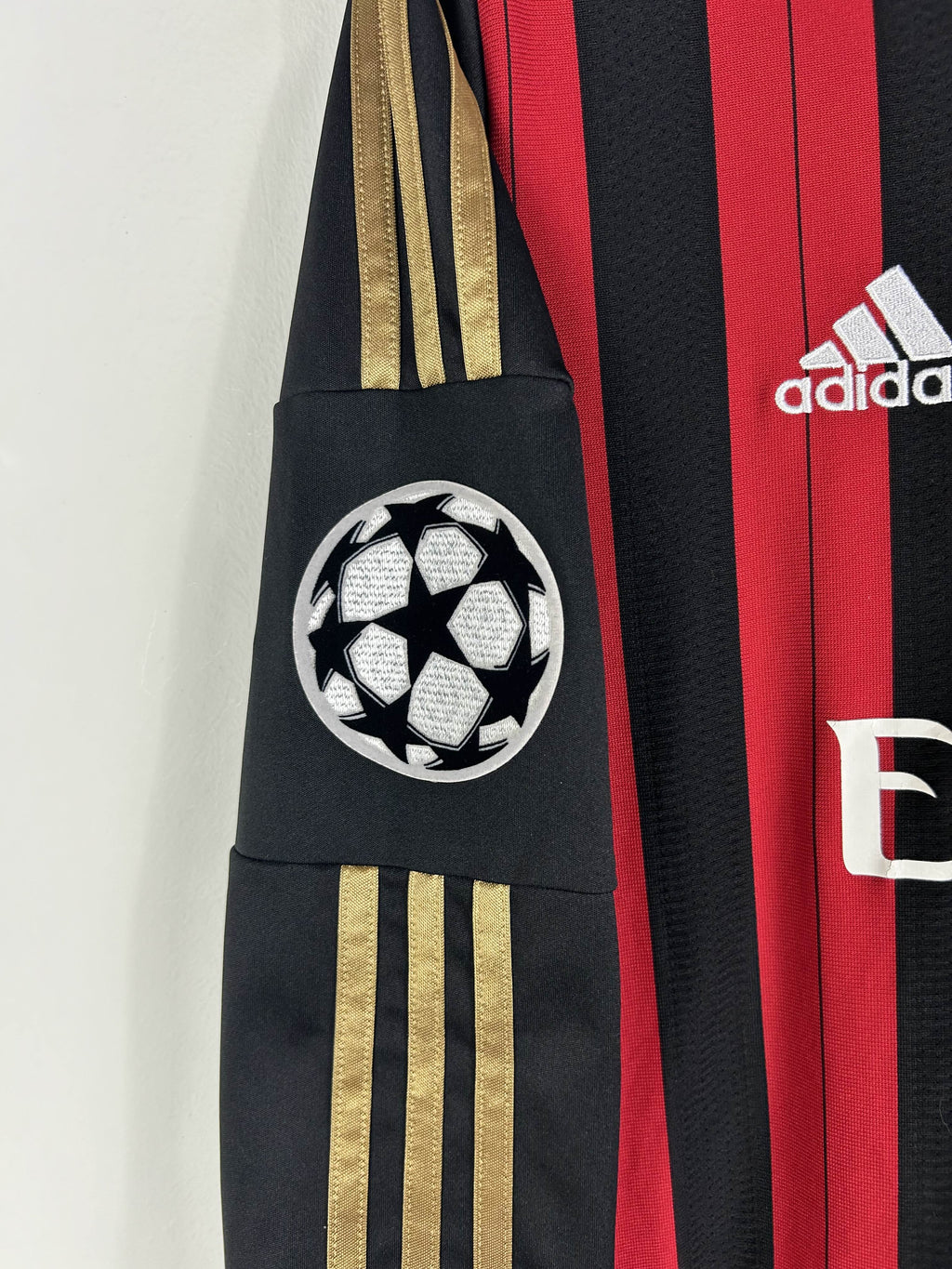 AC MILAN 2013/14 KAKA' #22 UCL LONG SLEEVE HOME SHIRT (M) ADIDAS