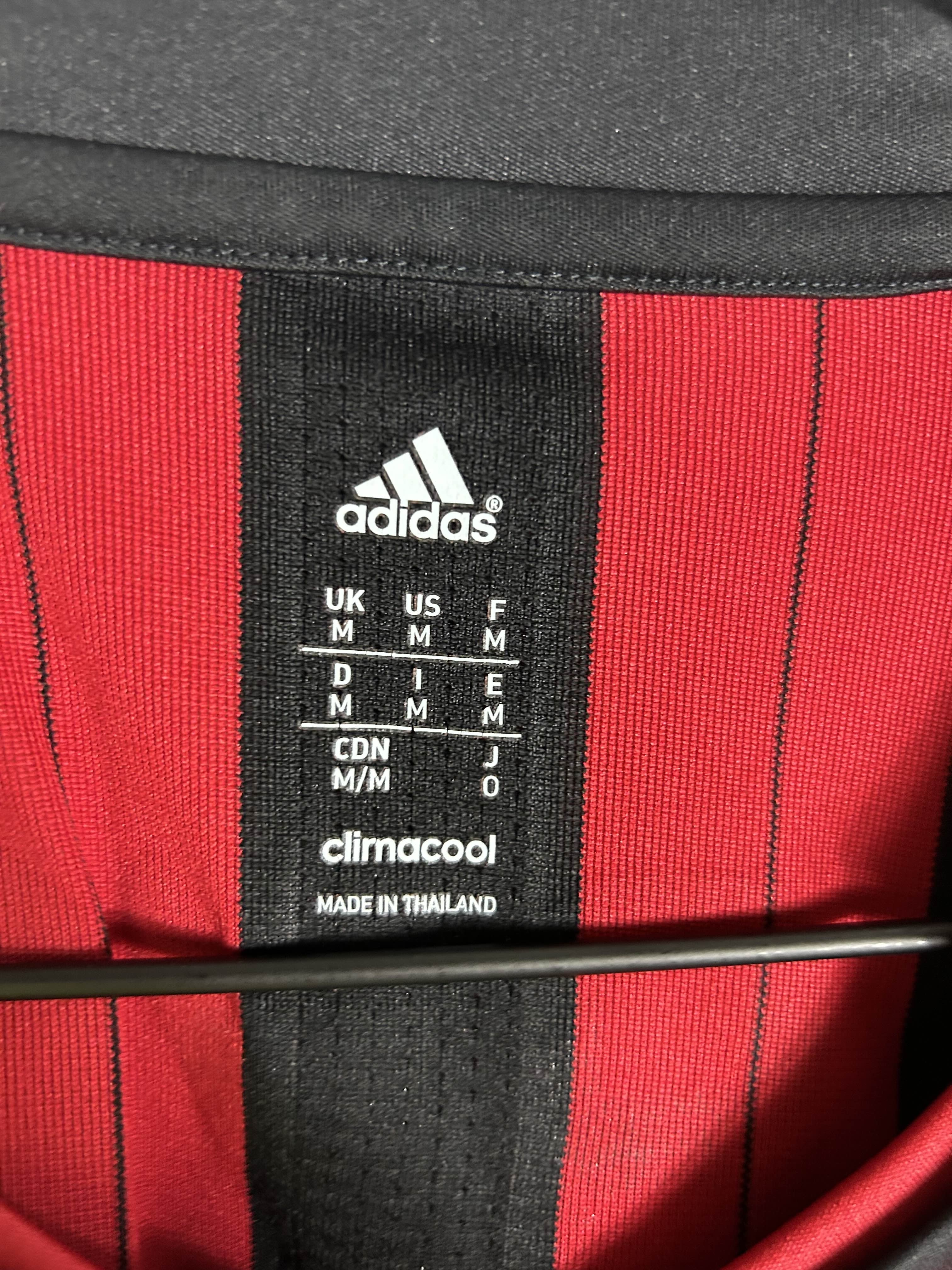 AC MILAN 2013/14 KAKA' #22 UCL LONG SLEEVE HOME SHIRT (M) ADIDAS