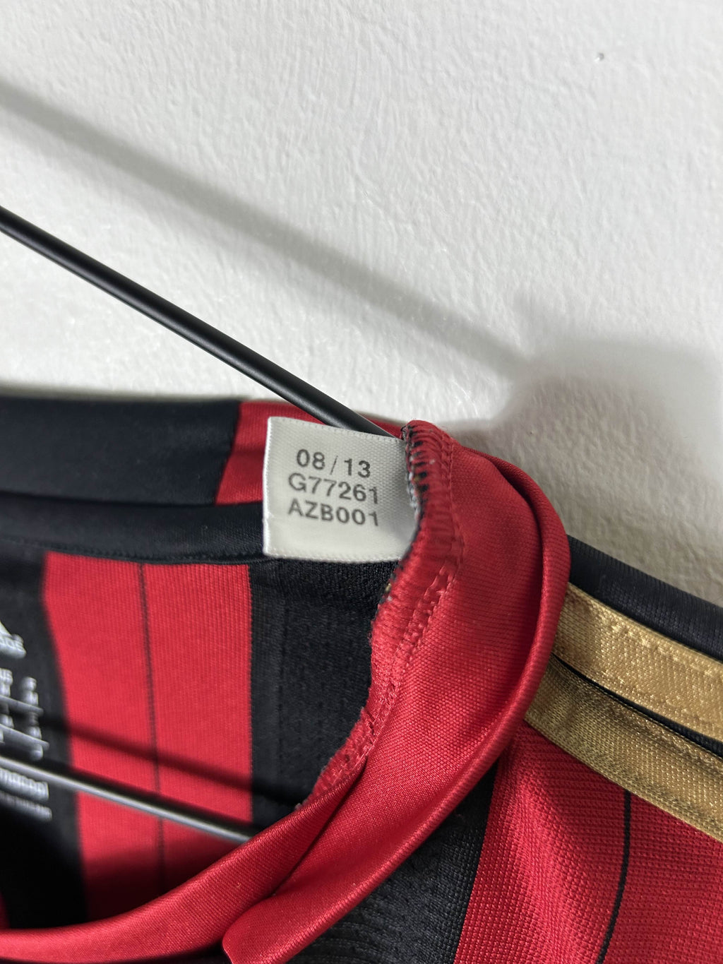 AC MILAN 2013/14 KAKA' #22 UCL LONG SLEEVE HOME SHIRT (M) ADIDAS