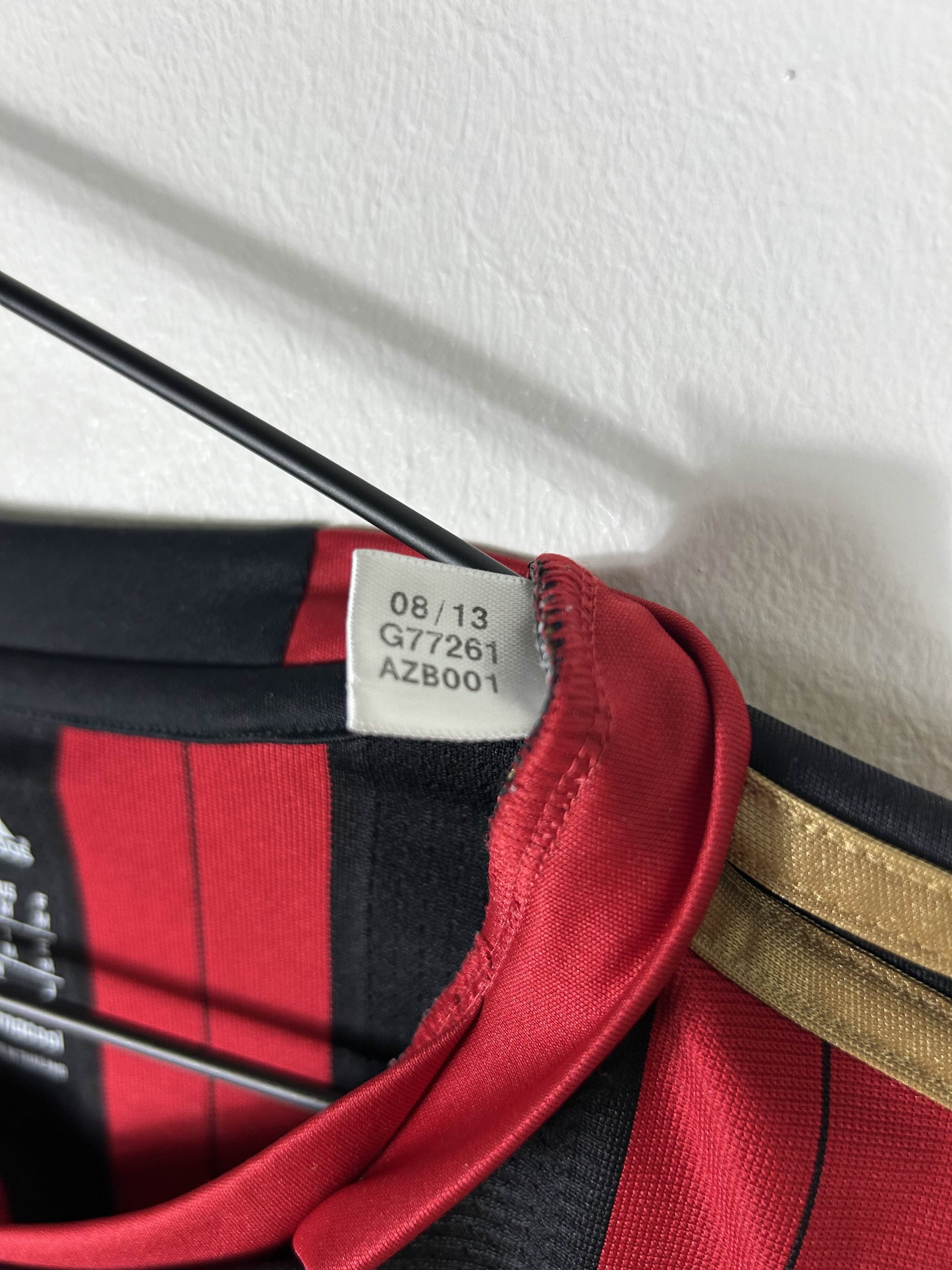 AC MILAN 2013/14 KAKA' #22 UCL LONG SLEEVE HOME SHIRT (M) ADIDAS