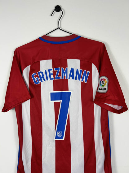 ATLETICO MADRID 2016/17 GRIEZMANN #7 HOME SHIRT (M) NIKE