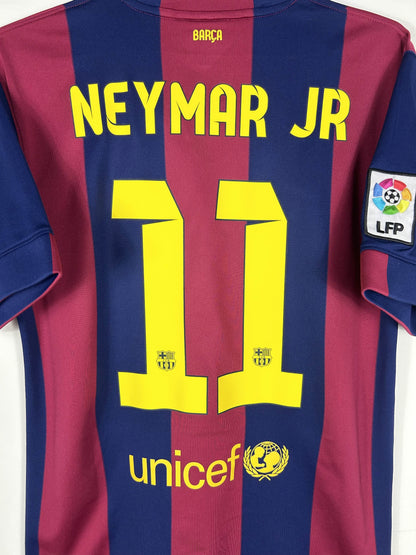 BARCELONA 2014/15 NEYMAR #11 HOME SHIRT (M) NIKE