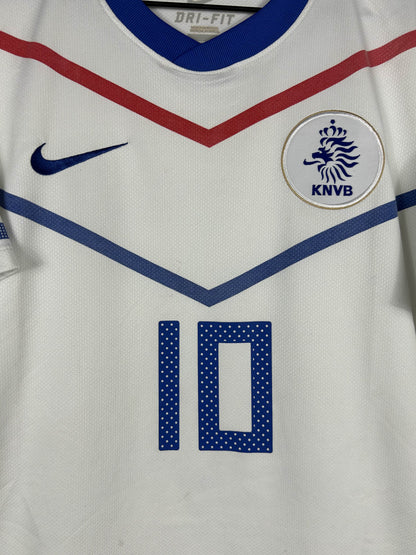 NETHERLANDS 2010 SNEIJDER #10 AWAY SHIRT (L) NIKE