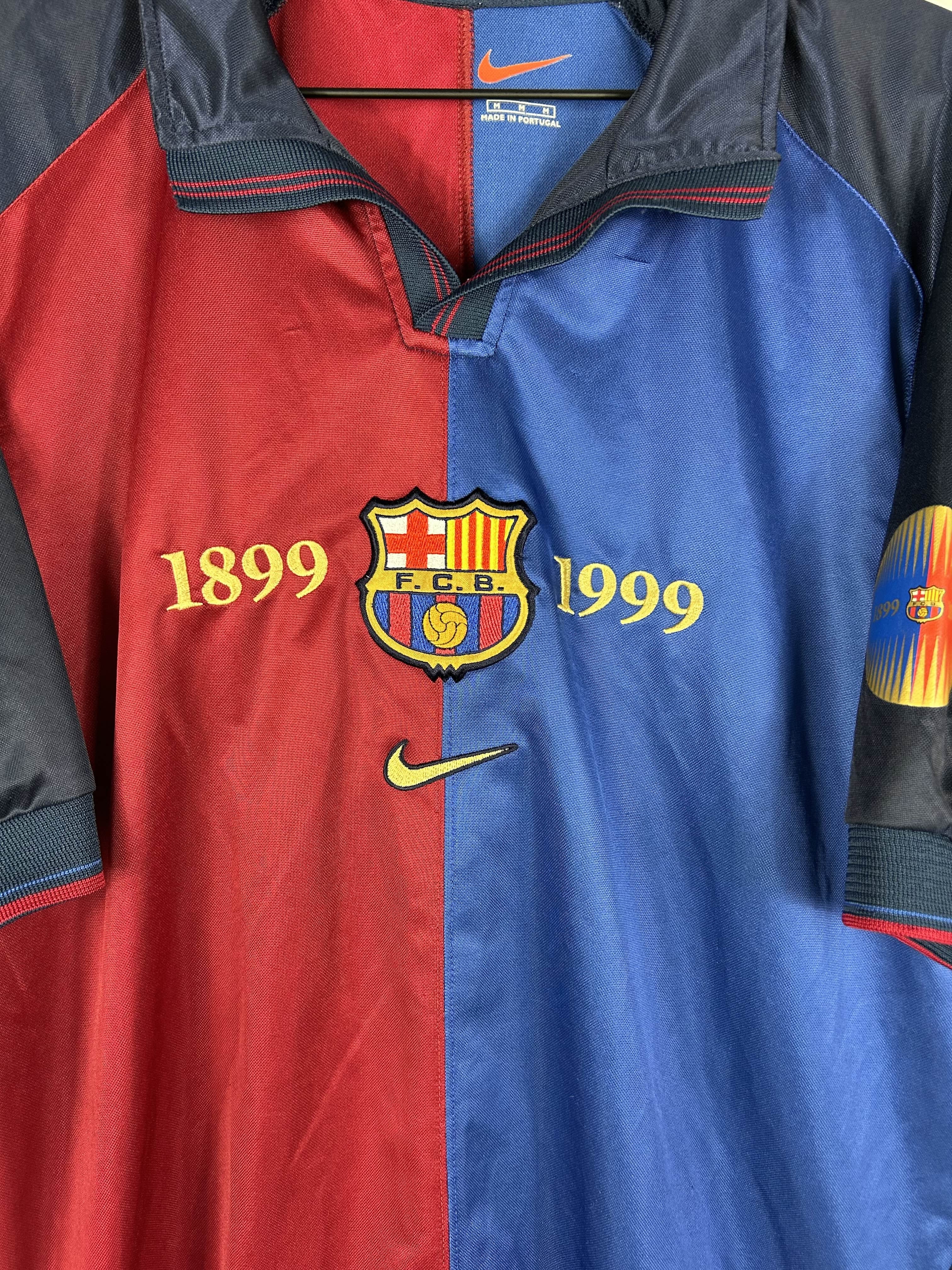 BARCELONA 1999/00 CENTENARY HOME SHIRT (M) NIKE