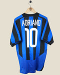 INTER MILAN 2003/04 ADRIANO HOME SHIRT (L) NIKE