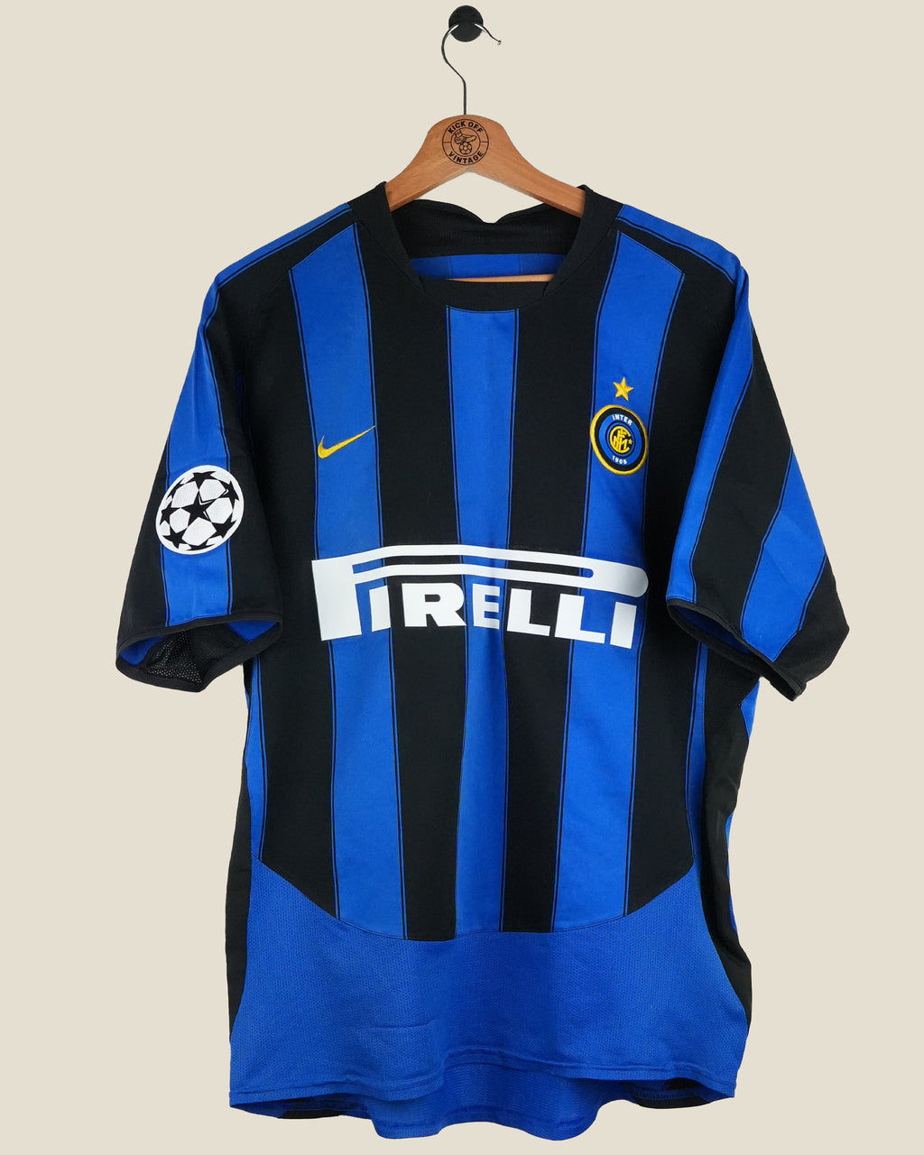 INTER MILAN 2003/04 ADRIANO UCL HOME SHIRT (M) NIKE
