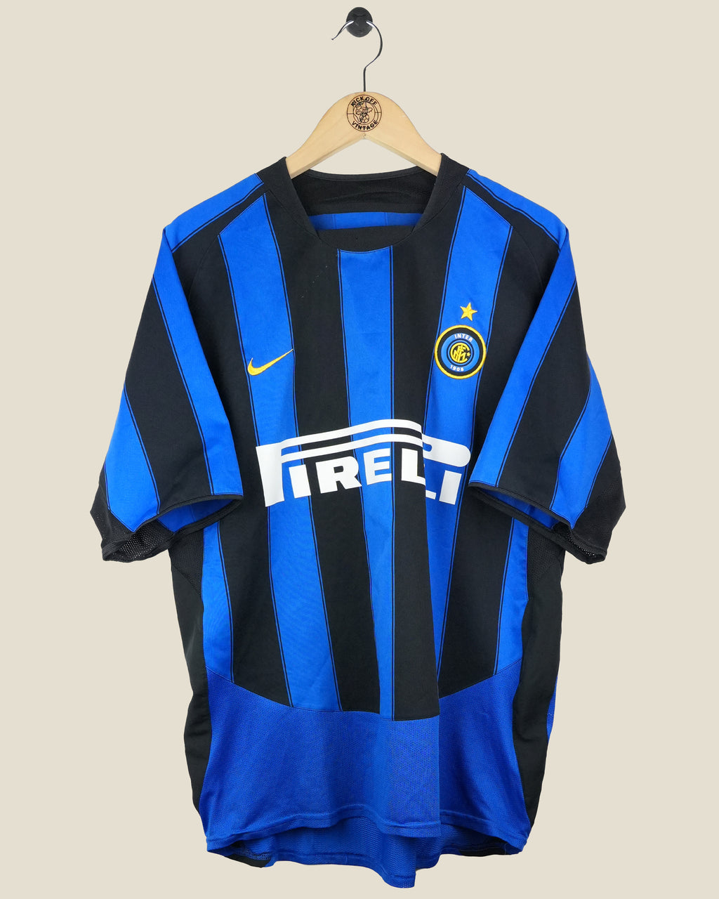 INTER MILAN 2003/04 ADRIANO HOME SHIRT (L) NIKE