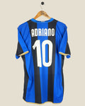 INTER MILAN 2008/09 ADRIANO HOME SHIRT (L) NIKE