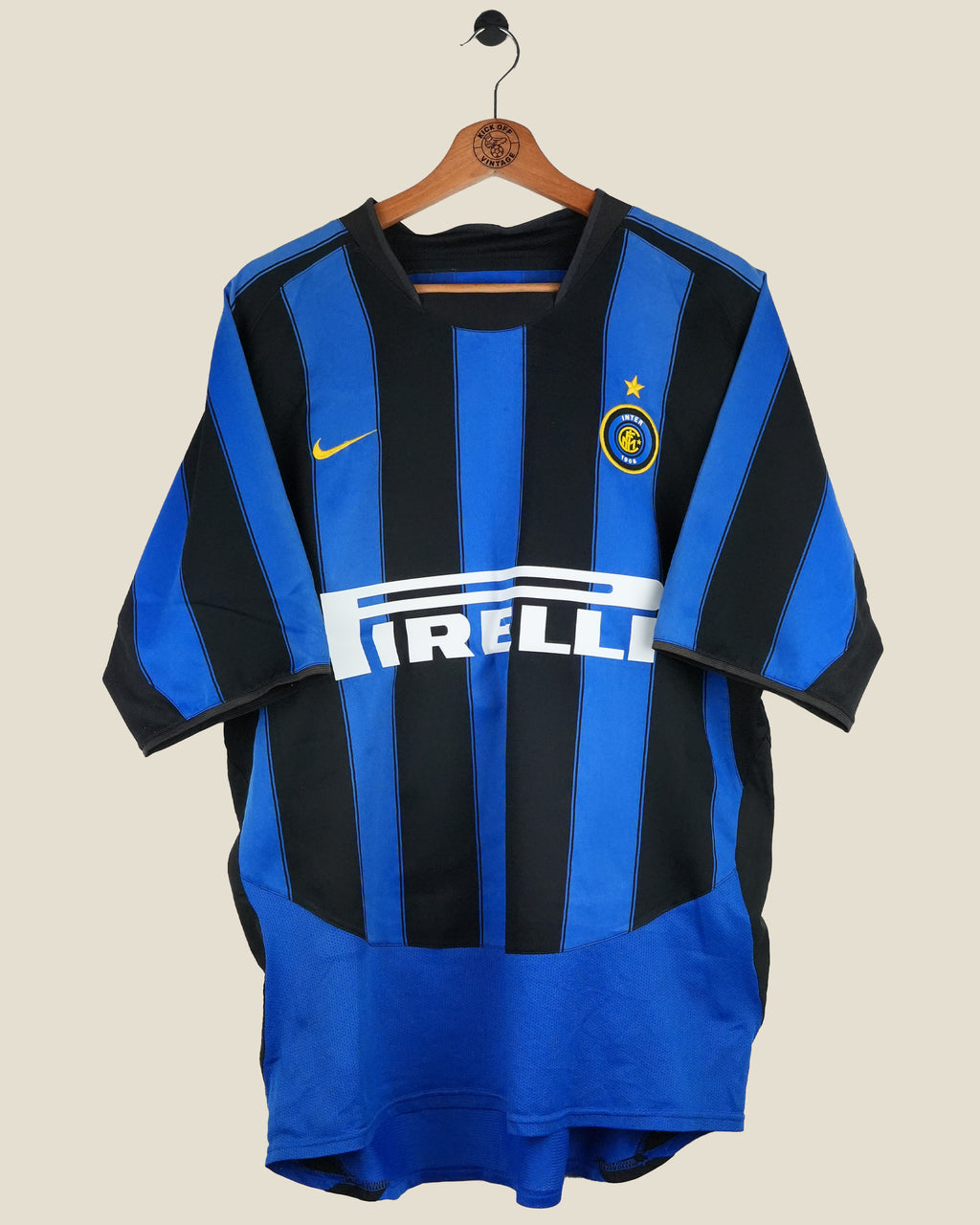 INTER MILAN 2003/04 RECOBA HOME SHIRT (L) NIKE
