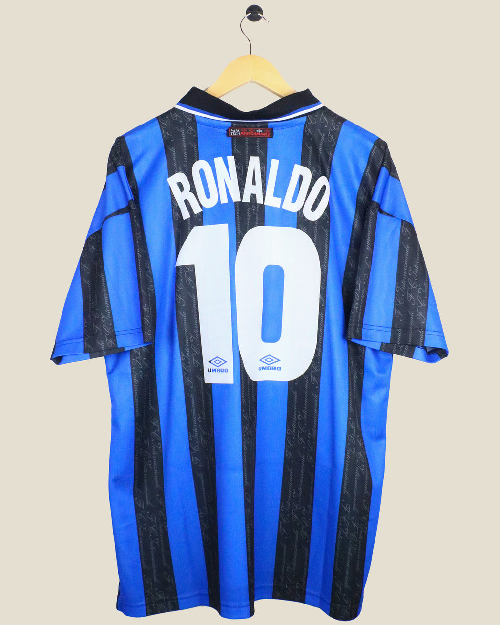 INTER MILAN 1997/98 RONALDO #10 HOME (XL) UMBRO