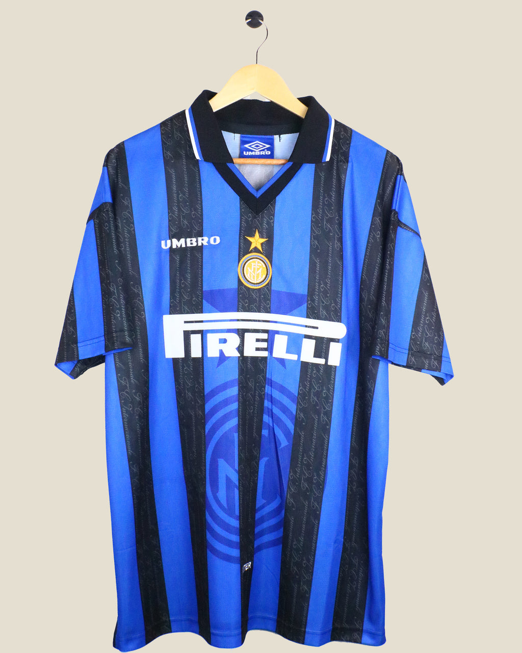 INTER MILAN 1997/98 RONALDO #10 HOME (XL) UMBRO