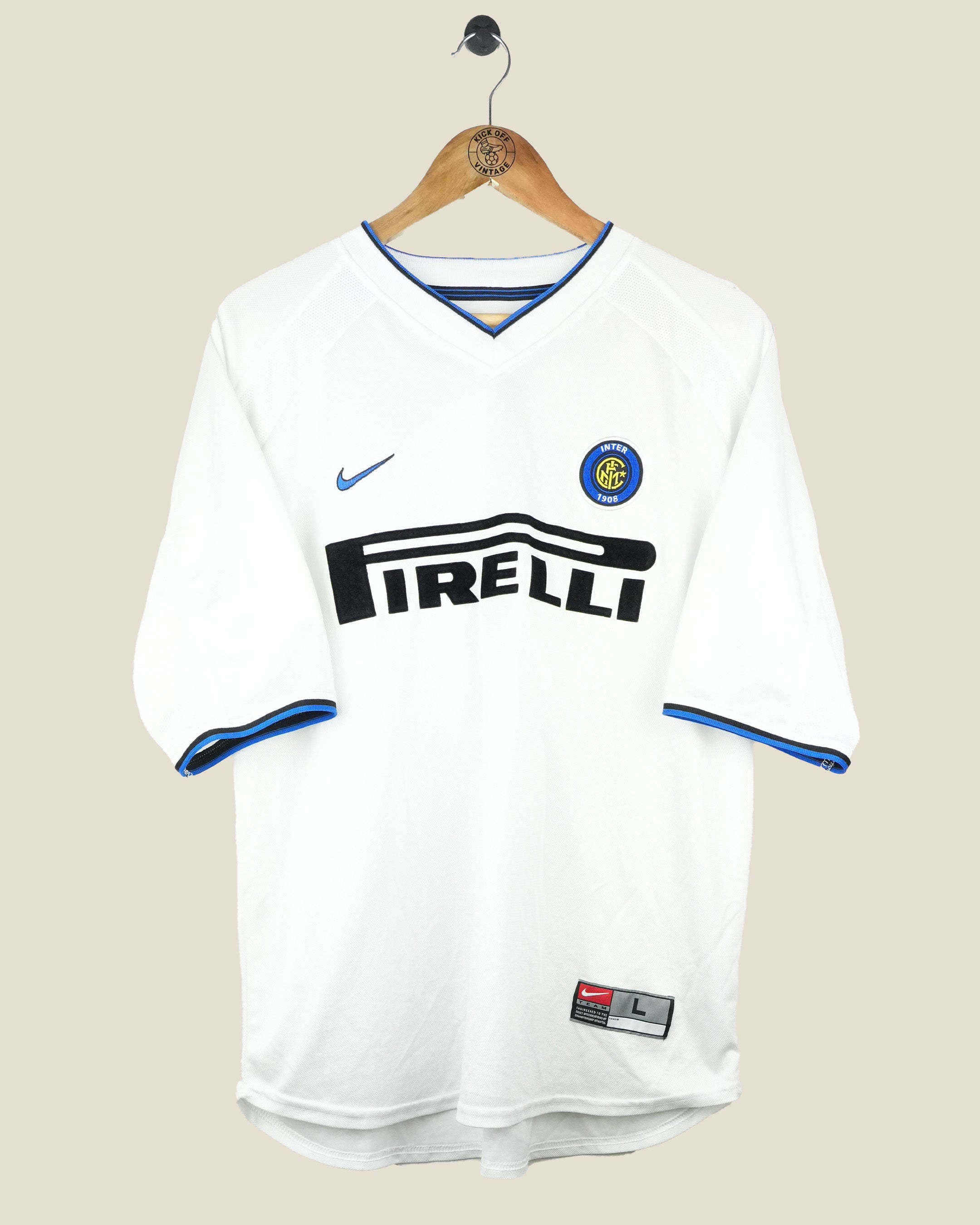 INTER MILAN 1999/00 RONALDO AWAY SHIRT (L) NIKE