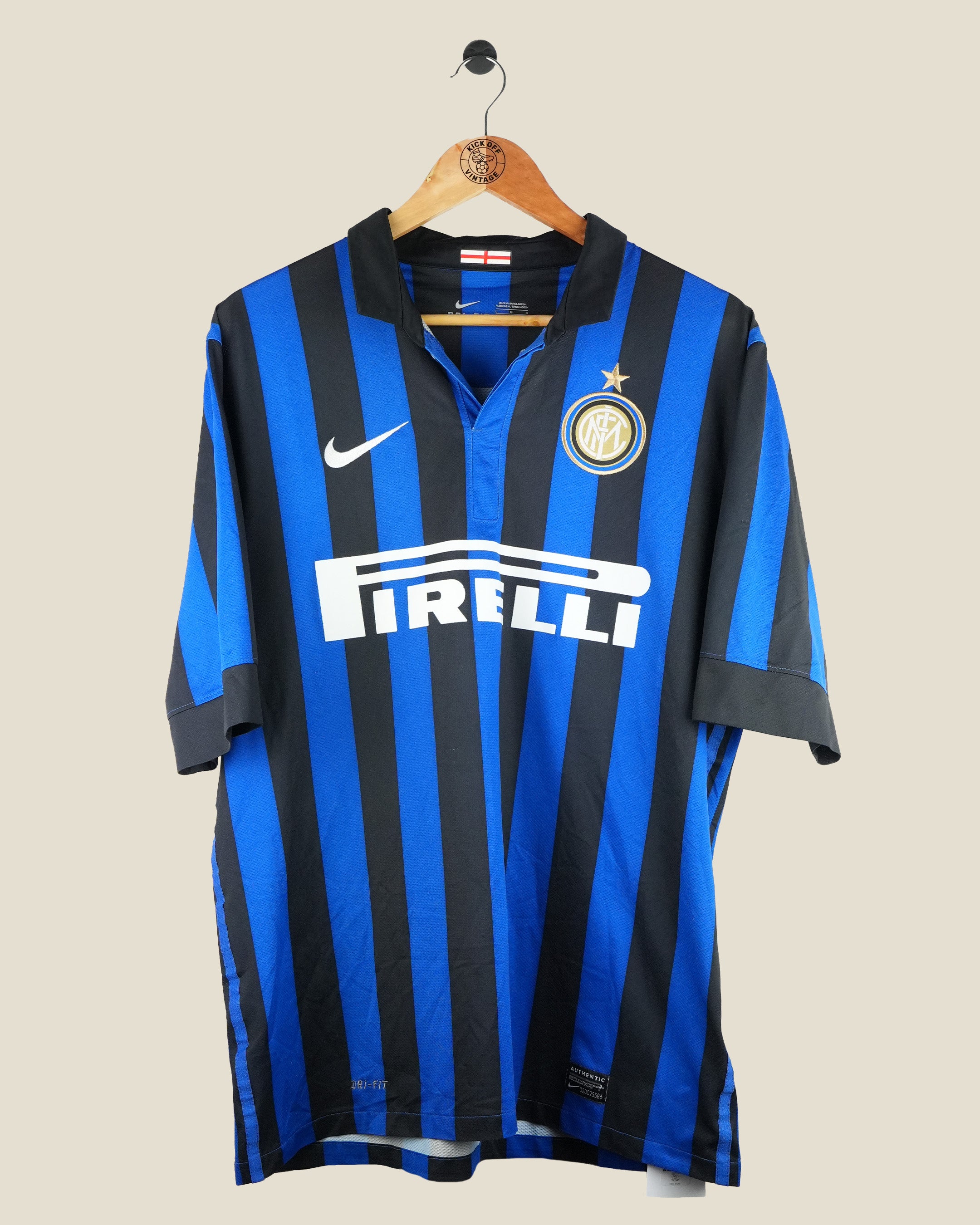 INTER MILAN 2011/12 SNEIJDER HOME SHIRT (L) NIKE