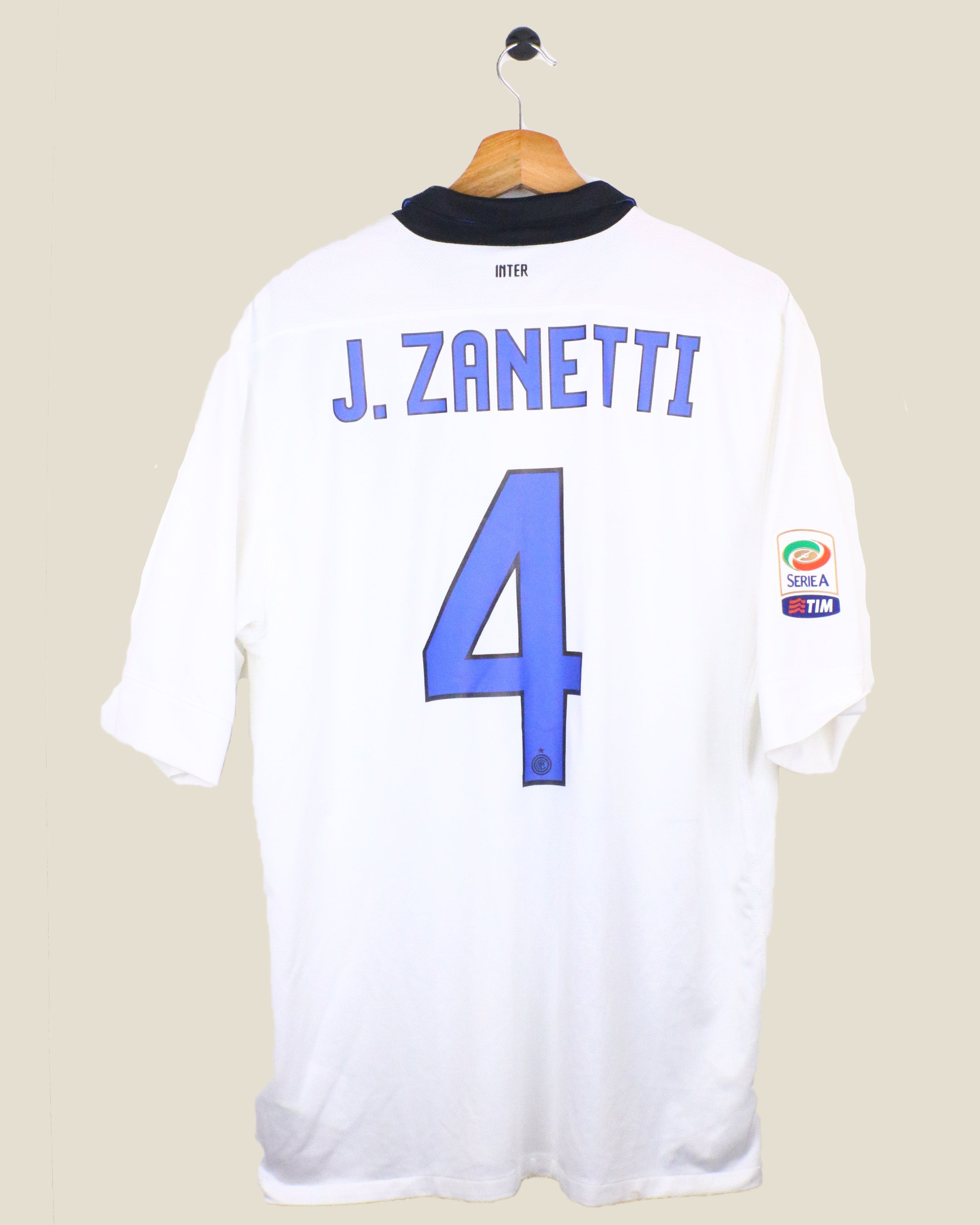 INTER MILAN 2011/12 ZANETTI #4 AWAY (L) NIKE