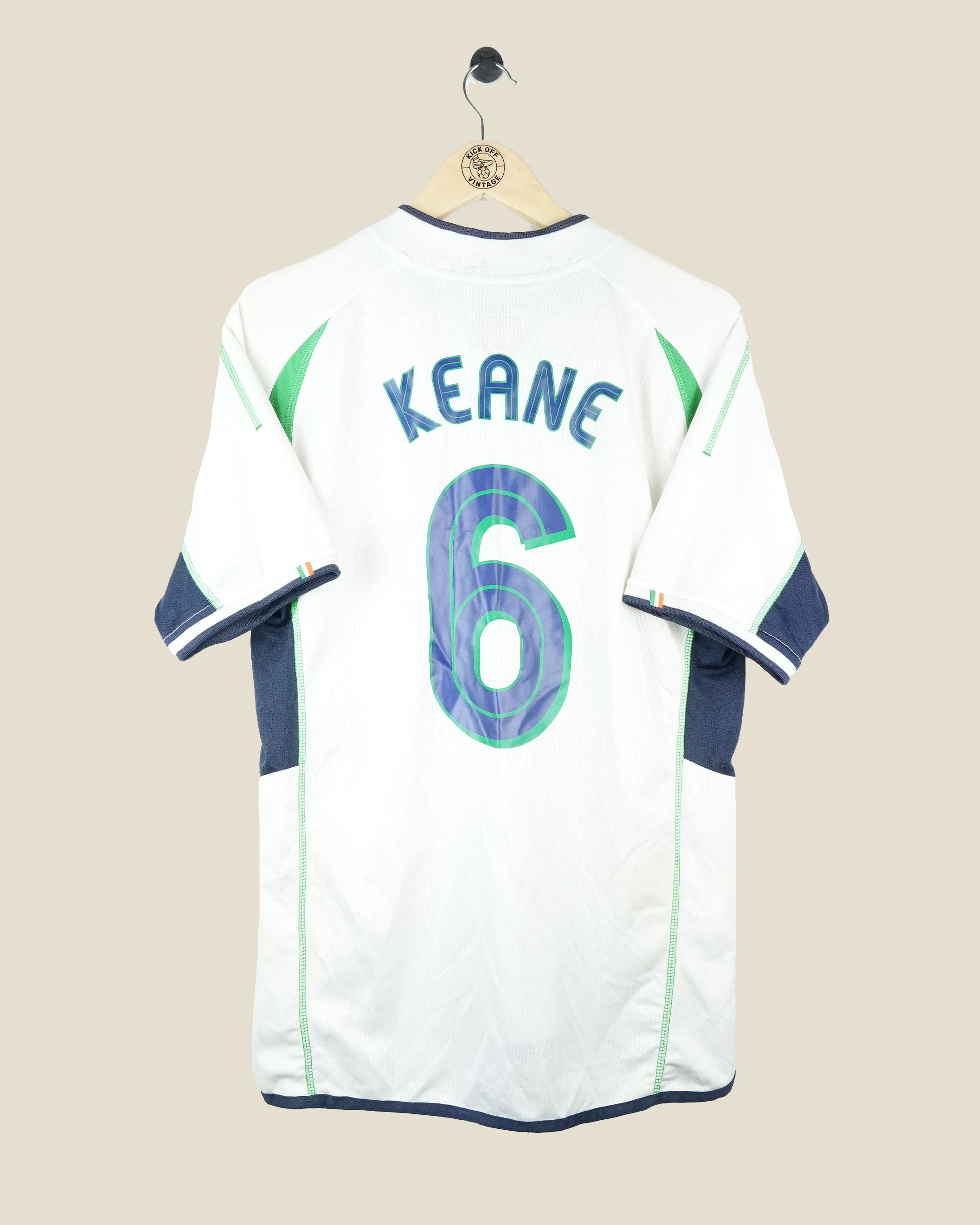 IRELAND 2002 KEANE AWAY SHIRT (L) UMBRO