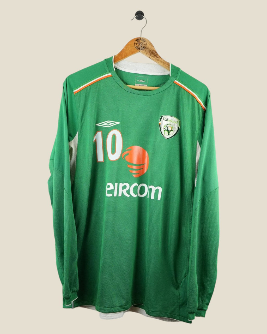 IRELAND 2004 KEANE HOME L/S SHIRT (L) UMBRO