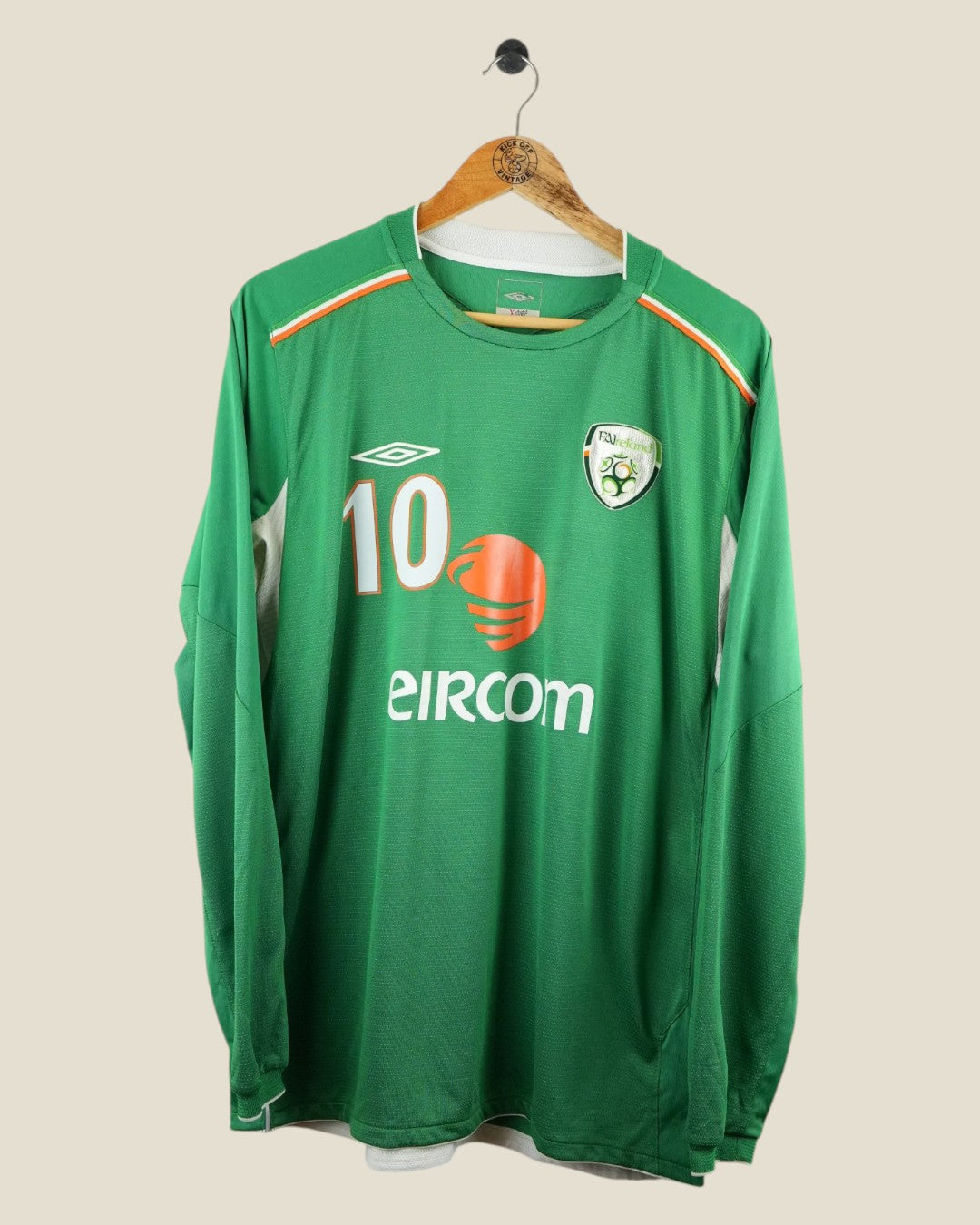 IRELAND 2004 KEANE HOME L/S SHIRT (L) UMBRO