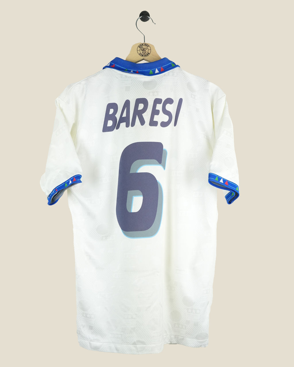 ITALY 1994 BARESI AWAY SHIRT (M/L) DIADORA