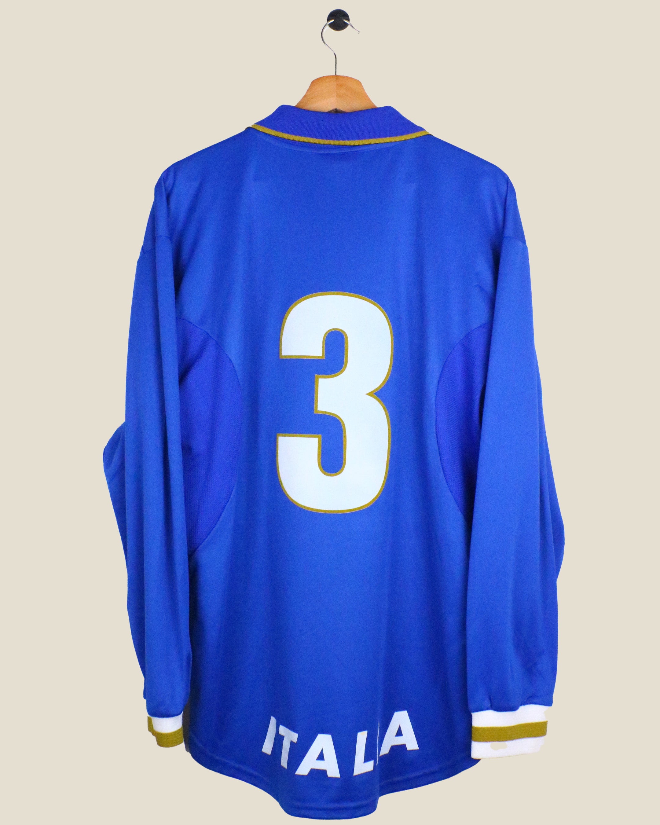 ITALY  1996 MALDINI #3 PLAYER ISSUE HOME (XL) NIKE