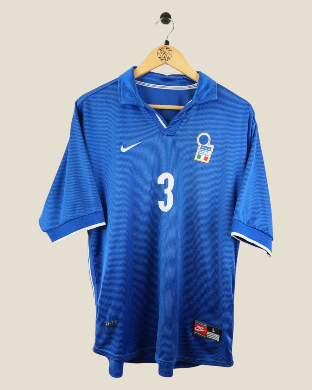 ITALY 1998 MALDINI HOME SHIRT (L) NIKE