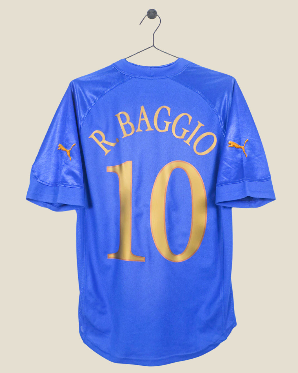ITALY 2004 BAGGIO #10 HOME SHIRT (M) PUMA